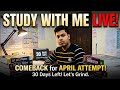 Study with me 30 days left for April Attempt 2026 #studywithwme #live #jee