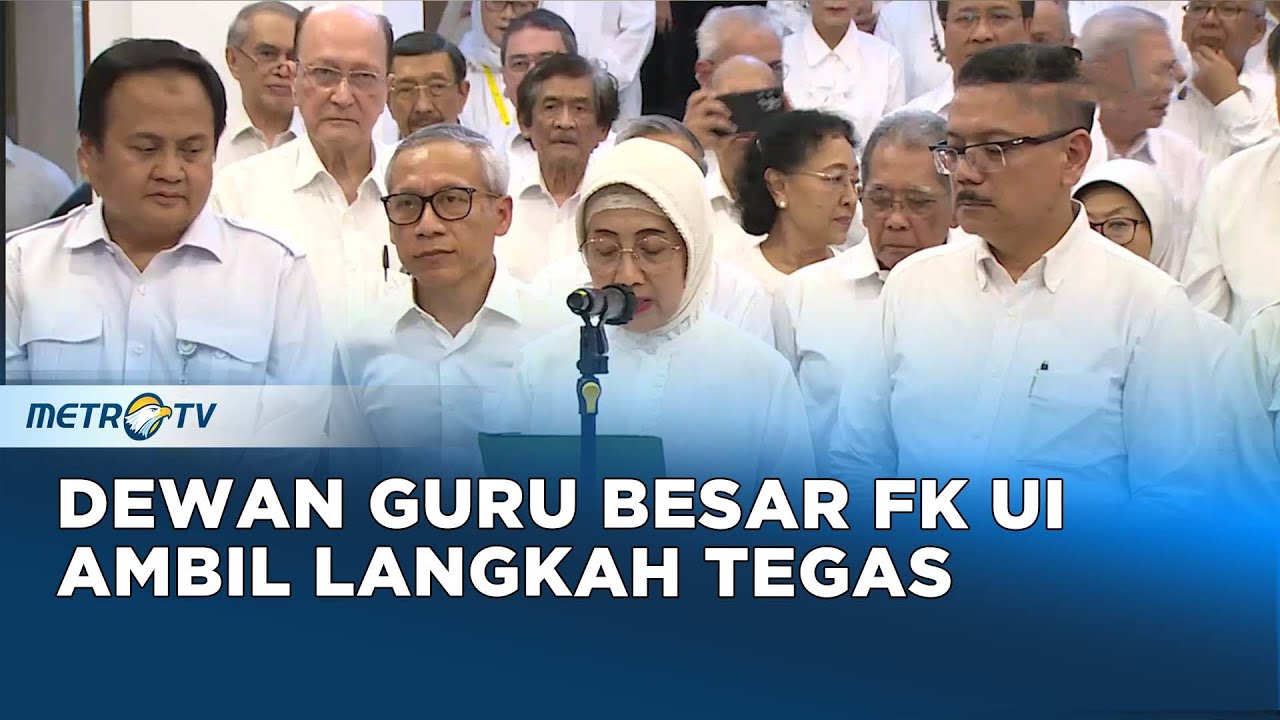 Pernyataan Sikap dari Dewan Guru Besar FK UI Untuk Dunia Kedokteran