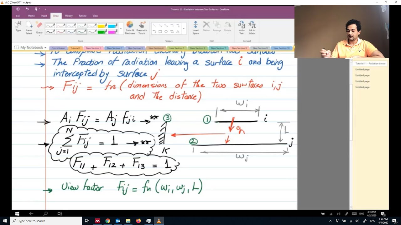 Radiation View Factor Tutorial and Solved Problems