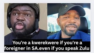 A foreigner in SA 🇿🇦 will always be a kwerekwere no matter how long you stay or speak Zulu language.