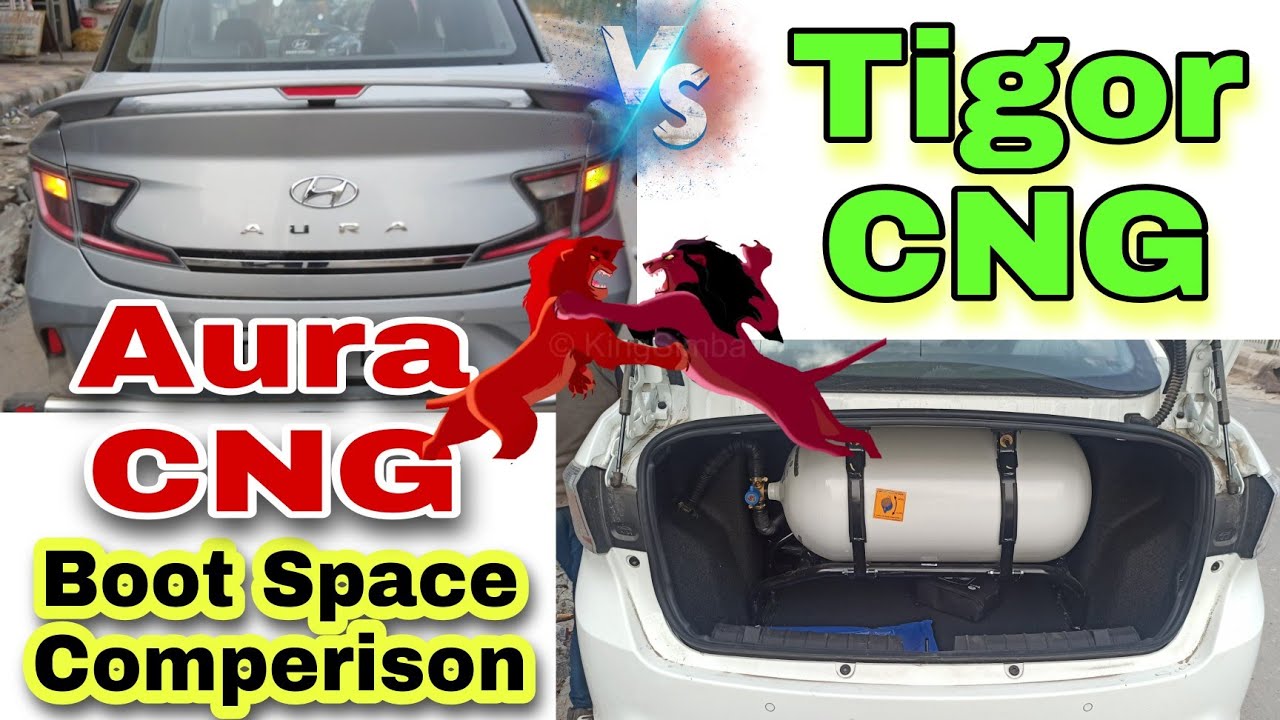 कौन जीतेगा ? Aura CNG vs Tigor CNG Boot Space Test 🤞| Tigor CNG vs Aura CNG