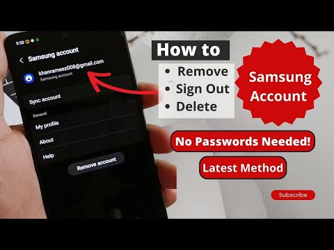 how to delete samsung account without password