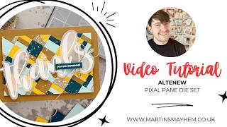 How to Create a Woven Card Background | Altenew Pixel Pane Die + Micro Blending Brushes Tutorial screenshot 4