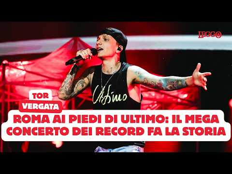 Video Roma ai piedi di Ultimo: il concerto dei record fa la storia della musica