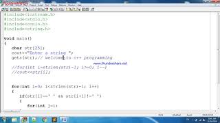 Reverse Entire String and Word By Word Reverse of String in C++ Programming