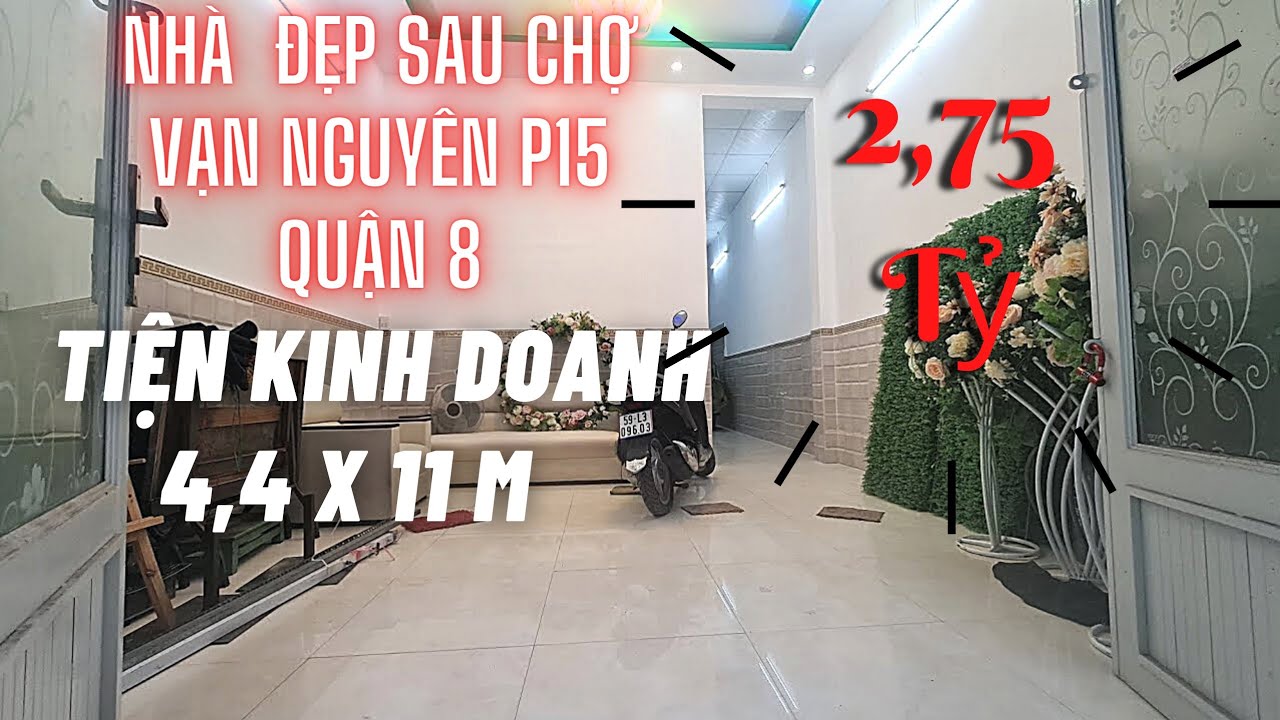 mua ban nha gia re quan 8 2022 Bán Nhà Quận 8 .Sau Chợ Vạn Nguyên. 4,4x11m Nở Hậu 4,7m.Mễ Cốc P15Q8 . Giá :2,75 Tỷ TL .☎️0902717338