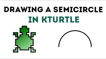 How to draw a Semicircle in Kturtle | Coding in Kturtle