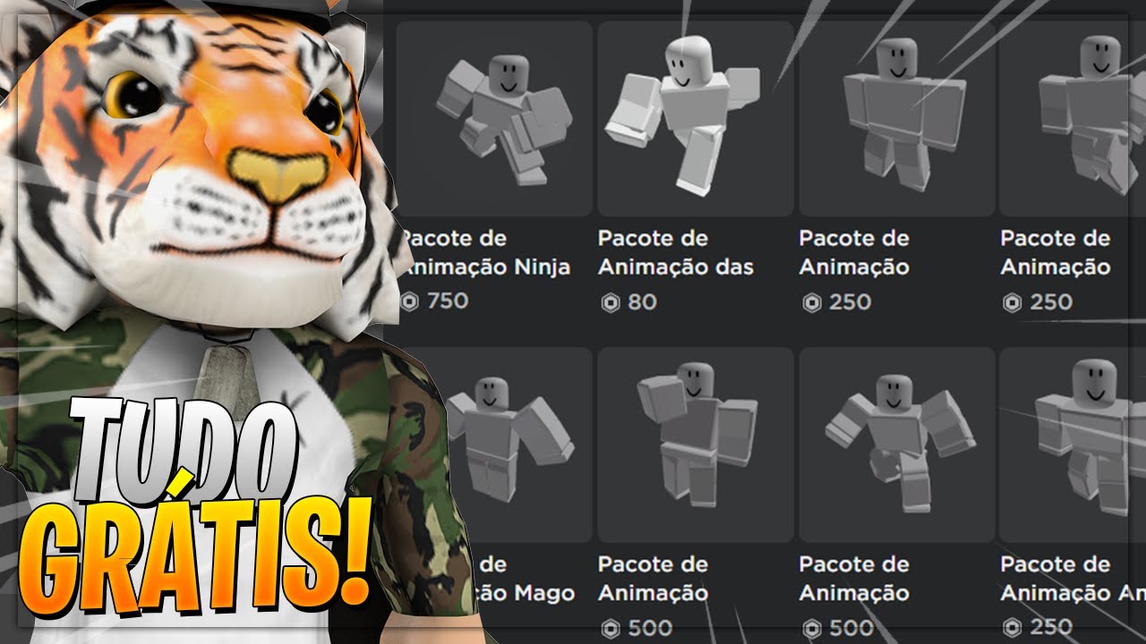 id de animação roblox