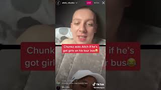 Chunkz exposes Aitch for have loads of girls on his tour bus