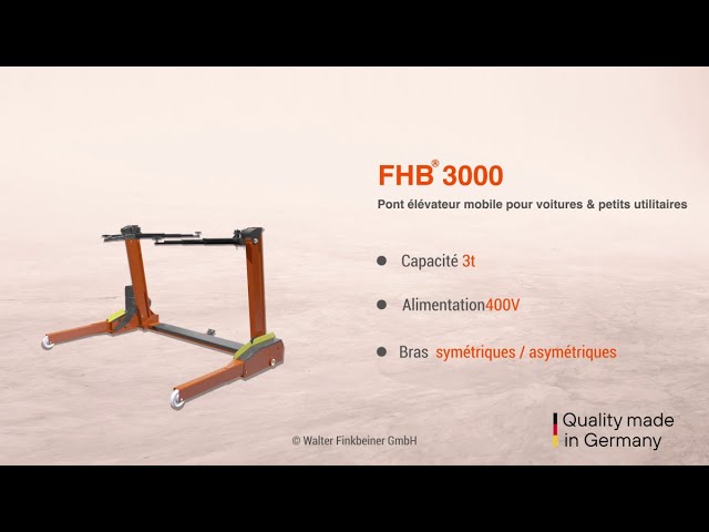 Pont élévateur mobile modèle FHB3000 - 2020 FR 