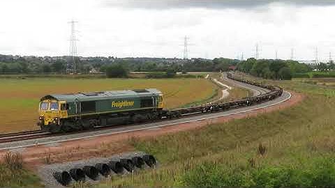 Freightliner 66563 Arriving at East Midlands Gateway Terminal on 4M86, 26/08/20.