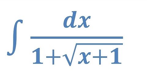 Integral of 1/1+sqrt(x+1)