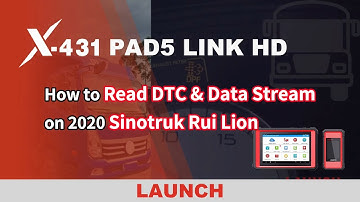 X-431 PAD5 LINK HD | How to read DTC & Data Stream on 2020 Sinotruk Rui Lion | LAUNCH