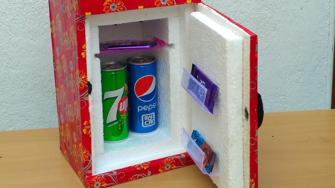 How to Make Micro Fridge - DIY Realistic Miniature Fridge