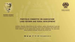 Portfolio Committee on Agriculture, Land Reform and Rural Development, 3rd May 2022