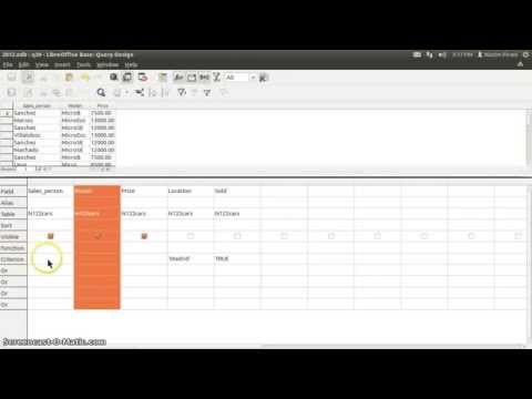 Libreoffice Base Query 4