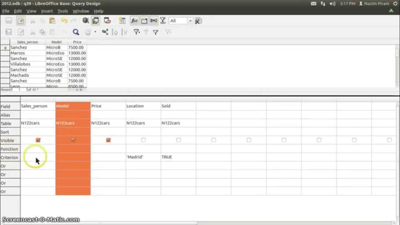 Libreoffice Base Query 4 YouTube