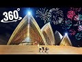 360° Fireworks | Sydney Opera House VR Happy New Year 2021 NYE Australia 4K