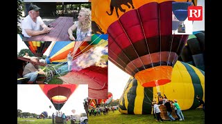 Prepping for the Plainville Hot Air Balloon Festival