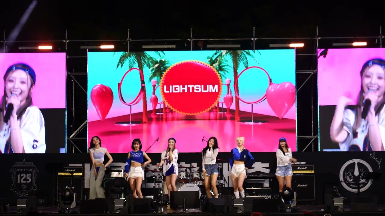 [4K] 240927 계명대학교 총학생회X총동아리연합회 축제 라잇썸 / POSEI / ALIVE / 퀸카 / Bye Bye Bye / VIVACE