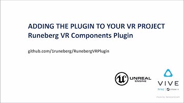 SUPERSEDED // See V2 Highlights // Adding the plugin to your VR Project