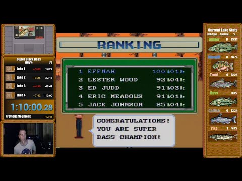 Super Black Bass - (Old) World Record 1hr 10min by Effnah (no commentary)