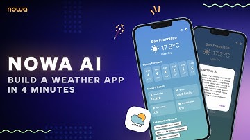 Build an AI-powered Weather app under 4 minutes with Nowa AI