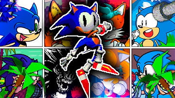 Trinity Encore but Different Sonic Characters Sings 🐱 (Vs. Rewrite Round 2) - FNF Cover