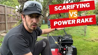 Diy Dethatching Your Lawn Scarifier Vs Power Rake Cobra S40C Scarifier