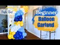 Beginners how to wide organic balloon garland tutorial  step by step