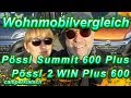 Pössl Summit 600 Plus und 2WIN PLUS 600 💥 was nun ? 💥 Vergleich Wohnmobil Kastenwagen 💥