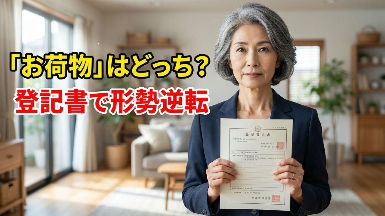 「嫁の親と住むから出て行け」勘違い息子を撃退！名義変更済みの登記書で形勢逆転