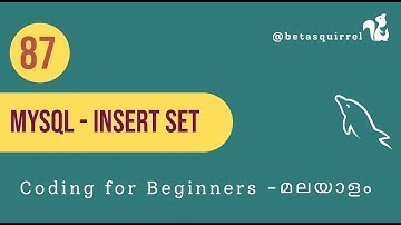 Efficient MySQL Data Entry: Mastering the INSERT SET Command | Step-by-Step Tutorial Malayalam