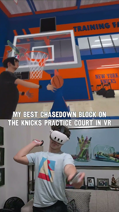 My best self-alley oop on the knicks court in VR