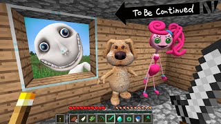 MAN FROM THE WINDOW hunts TALKING BEN and MOMMY LONG LEGS poppy playtime chapter 3 - Minecraft