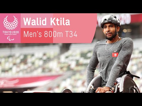 Tunisia's Walid Ktila Wins His 2nd Gold! | Men's 800m T34 | Athletics | Tokyo 2020 Paralympic Games