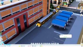 Simcity School bus jamming !!!!!!!!!
