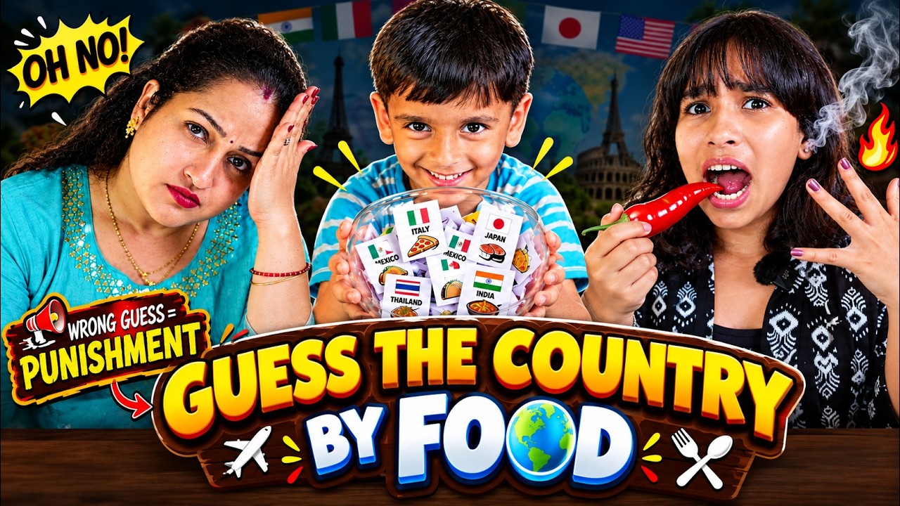 Guess The Country By Food ๐๐ | Wrong Guess = Punishment! ๐ฑ๐ถ๏ธ | Learn With Pari