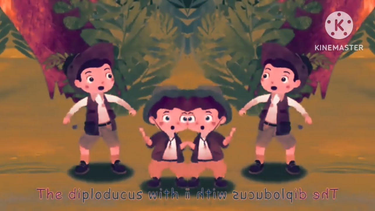 A boy🧒 jumping while seeing a diplodocus 🦕🦕🦕  || Sponsored By Gamavasion Csupo Effects 