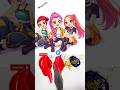 Kpop Demon Huntrix Team hair color painting #artshorts#kpop #fyp
