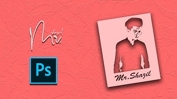 Photoshop tutorial: How to Create Graphic Portraits from Photos | Threshold Effect | (Mr.Shazil)