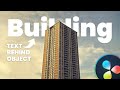How To Add TEXT Behind OBJECTS In Davinci Resolve