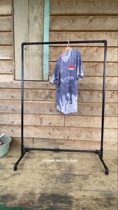 Just from PVC pipes, make a budget-friendly clothes hanger stand #videoreaction #shorts