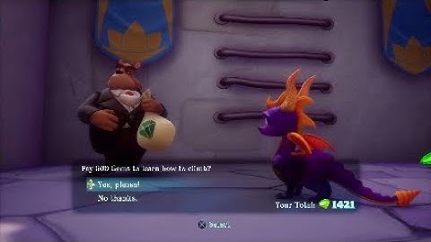 Spyro, finding the climb ability