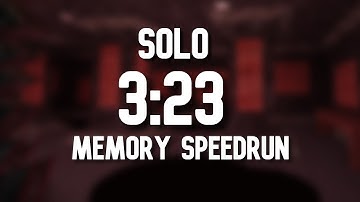 3:23 Speedrun Distorted Memory Glitchless Solo | Piggy Roblox
