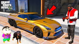 Franklin & Shinchan Buy Golden Nissan GTR 6X6 Car in Gta 5 | Gta 5 Gameplay