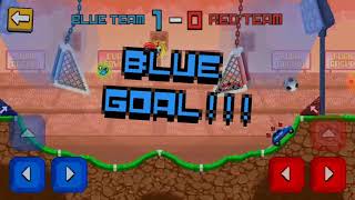 Pixel cars soccer 2d screenshot 1