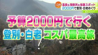 予算2000円で！登別・白老の旅【どさんこワイド179】2023.11.23放送