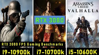 Intel i9 10900K vs i7 10700K vs i5 10600K Testing with Nvidia RTX 3080 FPS Gaming Benchmarks Extreme