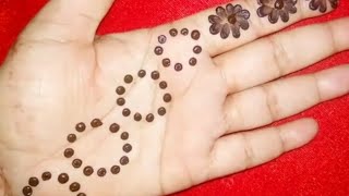 Dot Mehndi Design trick with earbuds | New Cotton Bud Mehndi Design trick | Easy Mehndi Design 2019